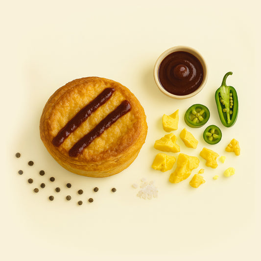 Smokey BBQ Beef, Jalapeño & Aged Cheddar Pie