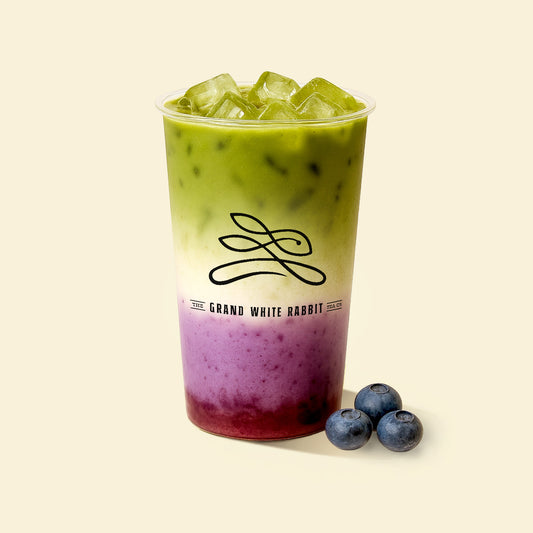 Blueberry Matcha Latte