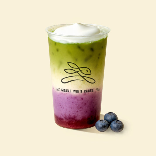 Blueberry Matcha Latte