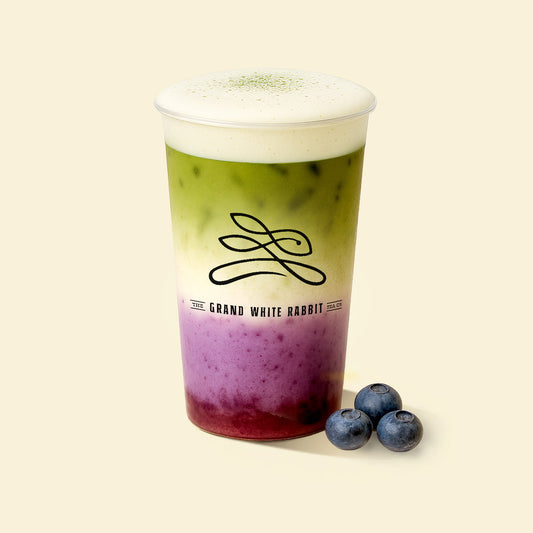 Blueberry Matcha Latte